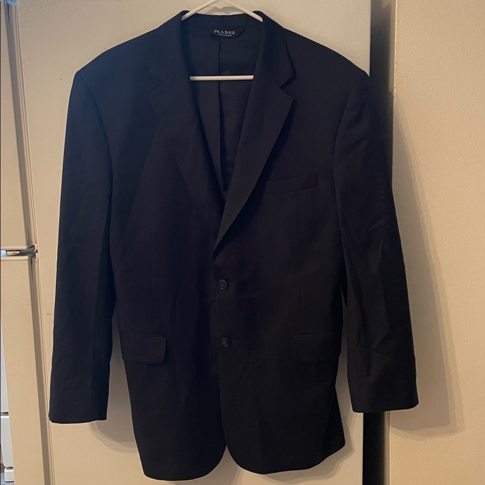 Jos. A. Bank Travelers Collection 43R‎ Navy Lining 100% Wool Gordon Blazer